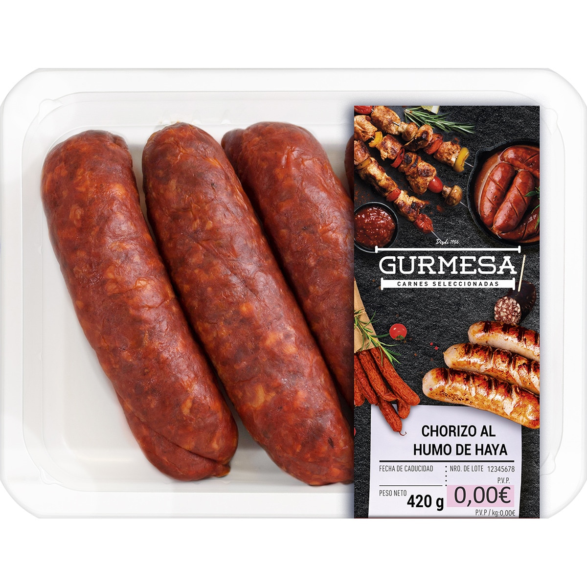 Buy Beech-smoked Asturian-style Chorizo Approximate Weight Tray 420 G 