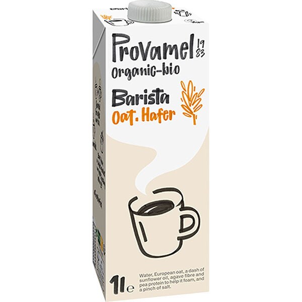 PROVAMEL Organic Bio Barista bebida de avena ecológica envase 1 l