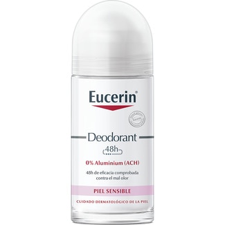 EUCERIN desodorante sin sales de aluminio roll-on eficacia de 24 horas anti-olor 50 ml para pieles sensibles