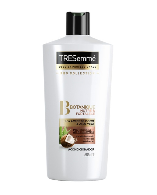 Acondicionador Botanique Nutre & Fortalece con aceite de coco y aloe vera Tresemmé