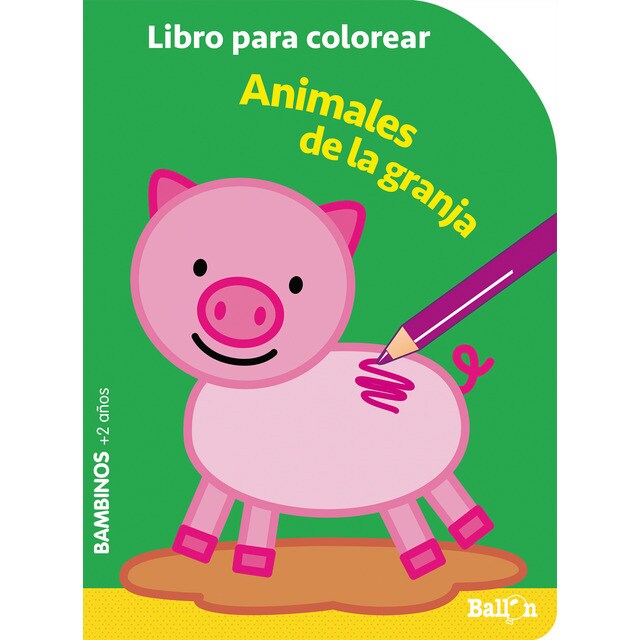 Colorear bambinos - animales granja