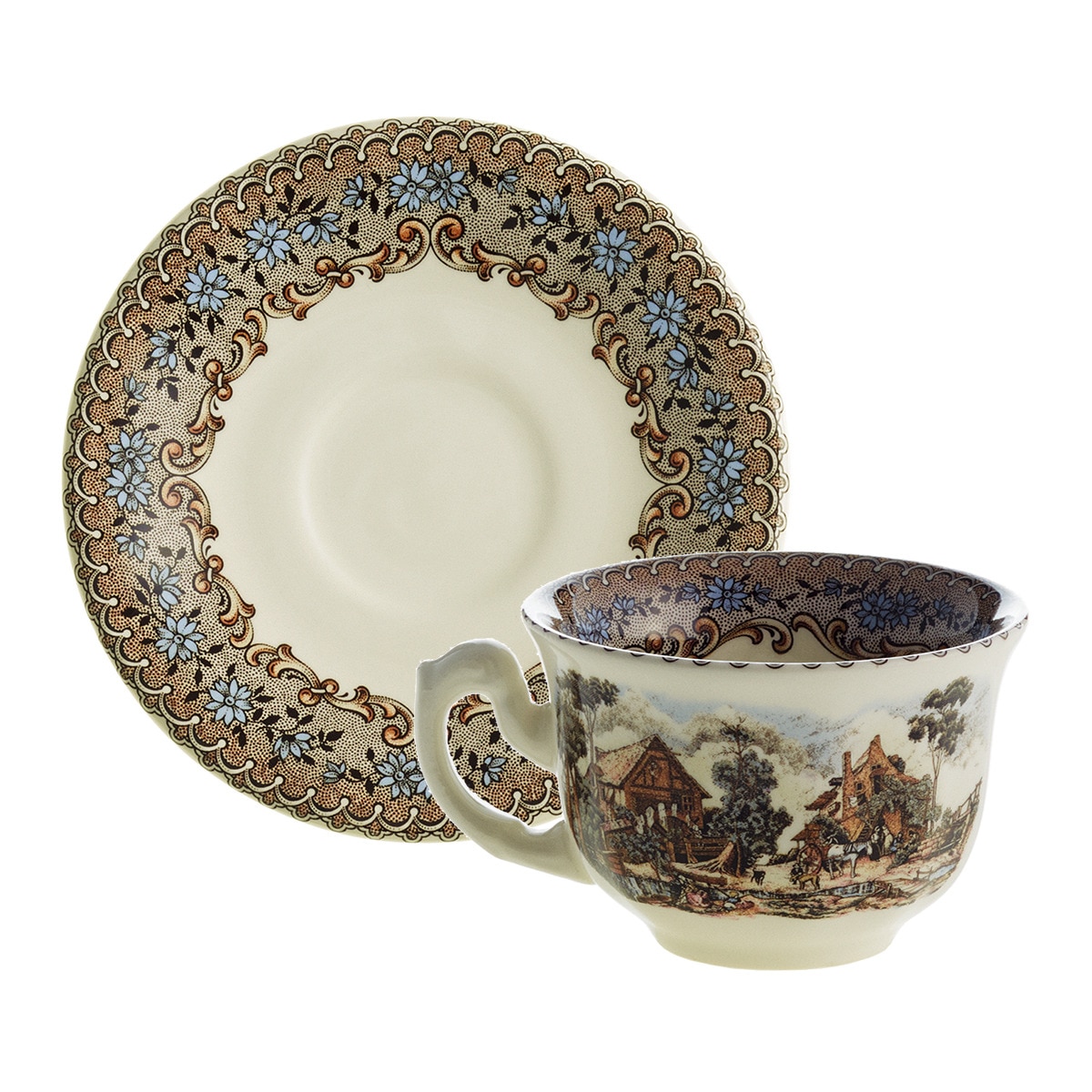 La Cartuja De Sevilla - Taza De Café Con Plato Viejo Molino En Oferta La Cartuja De Sevilla - Taza De Café Con Plato Viejo Molino La Cartuja De Sevilla.