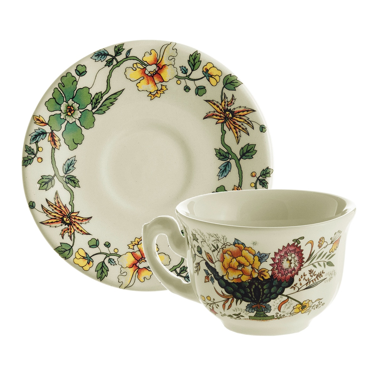 La Cartuja De Sevilla - Taza De Café Con Plato Aurora Bellavista La Cartuja De Sevilla.