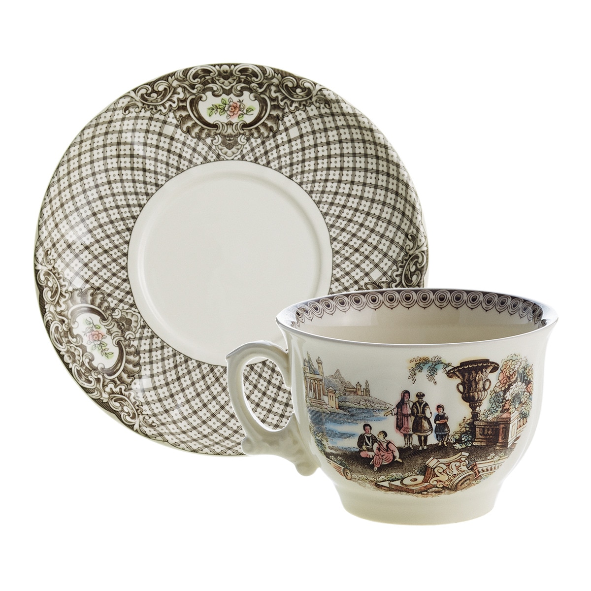 La Cartuja De Sevilla - Taza De Desayuno Con Plato Atenea En Oferta La Cartuja De Sevilla - Taza De Desayuno Con Plato Atenea La Cartuja De Sevilla.