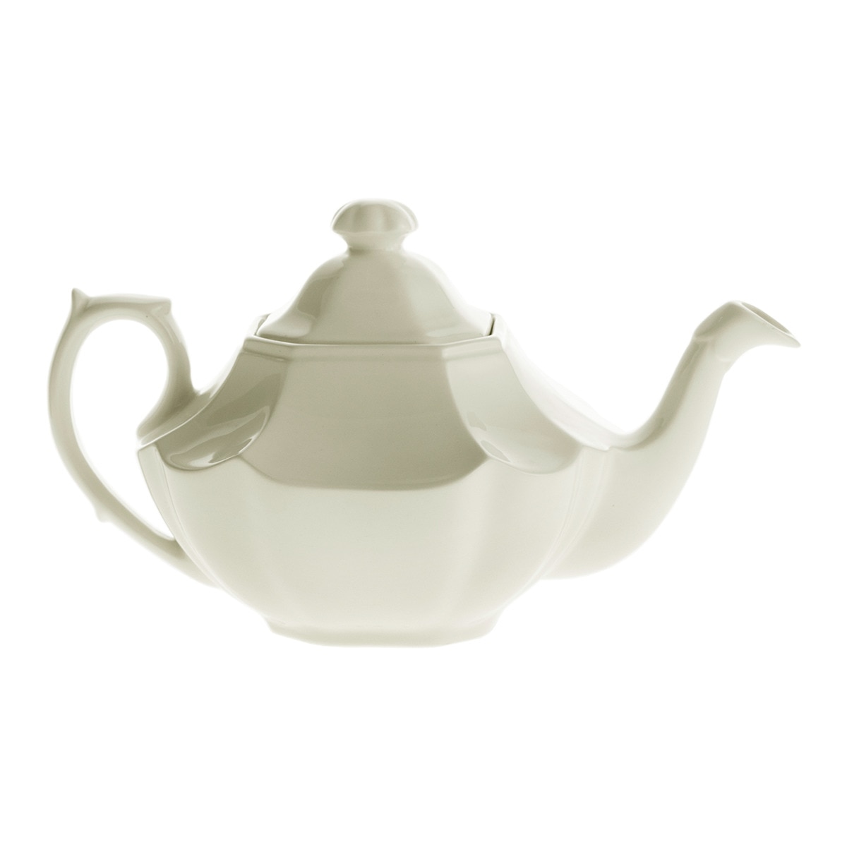 La Cartuja De Sevilla - Tetera Ochavada Blanca La Cartuja De Sevilla.