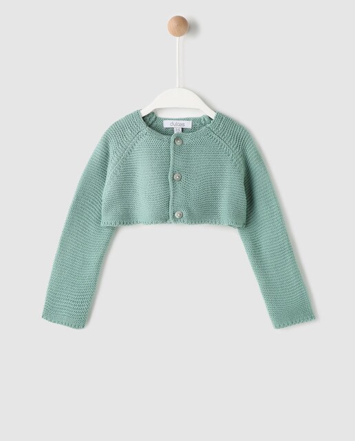 boys green cardigan