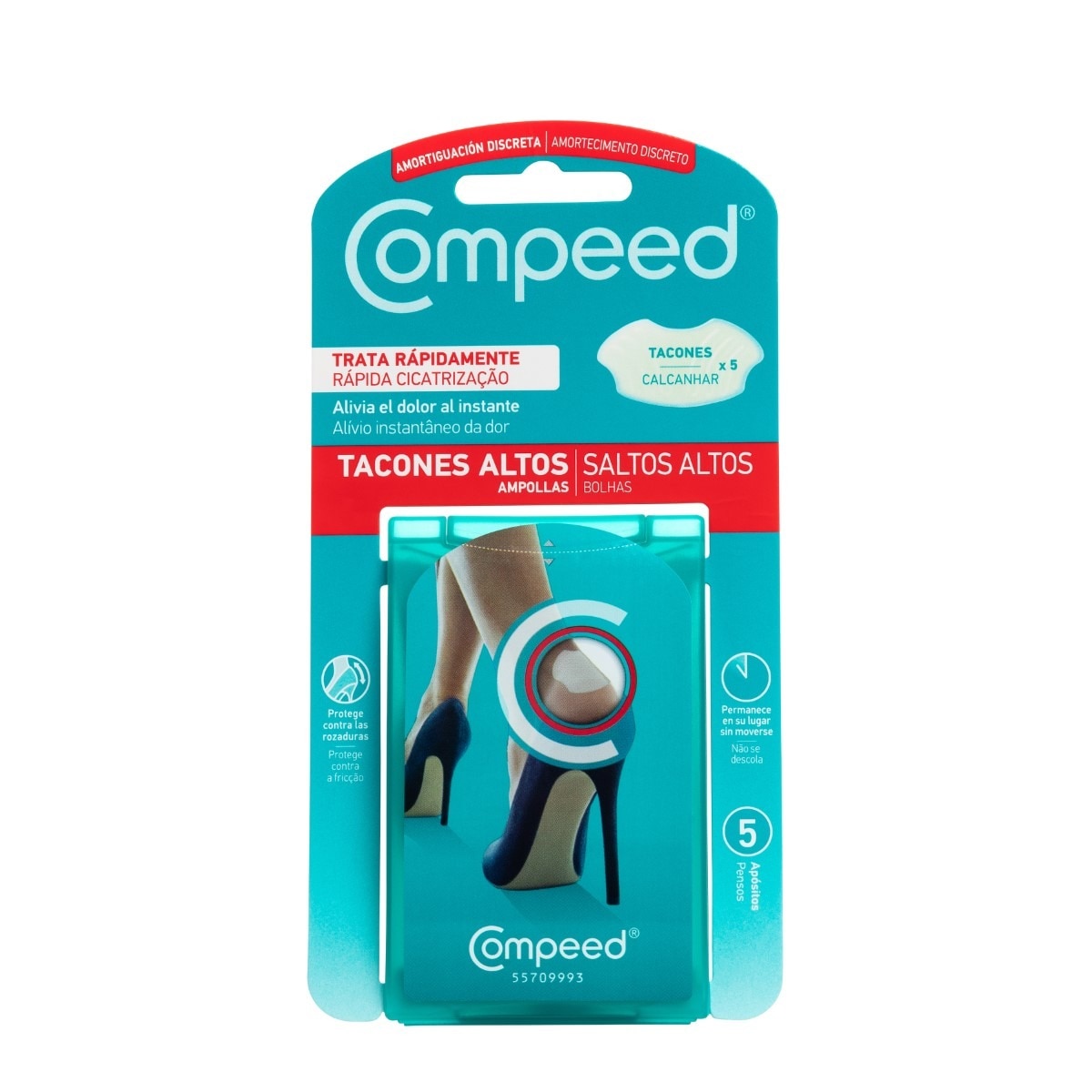 Imagem 0 de Penso Bolha Calcanhar Salto Alto 5 unidades Compeed