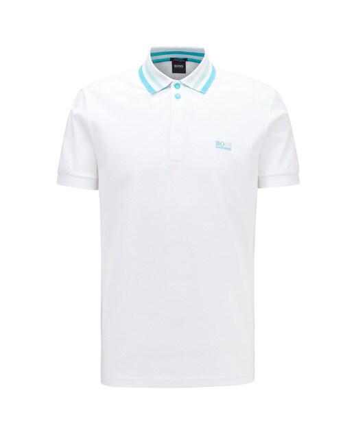 polos pique blanco