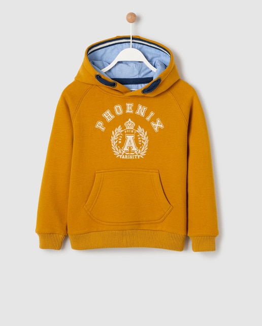 boys mustard hoodie