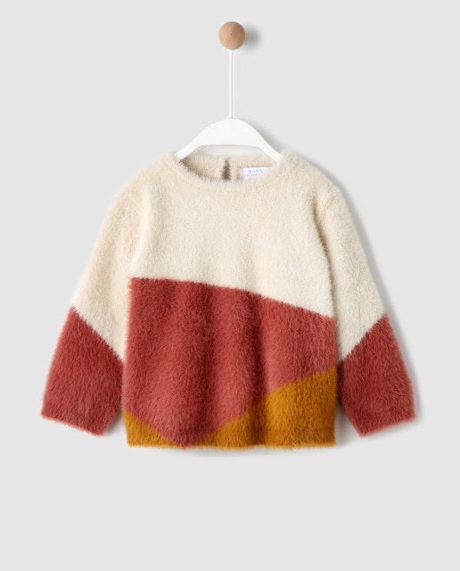 girls fur sweater