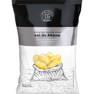 CLUB DEL GOURMET patatas fritas con sal de Añana bolsa 110 g