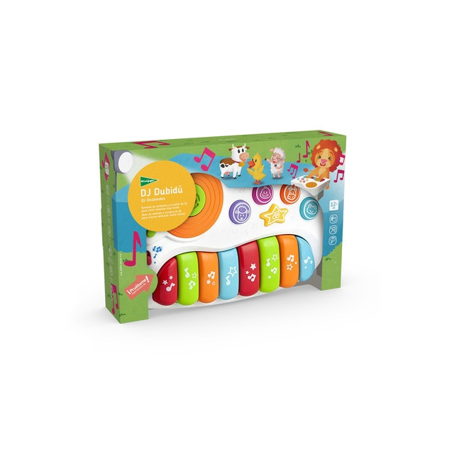 Teclado infantil con luz, sonidos y disco de scratch DJ Dubidu El Corte Inglés