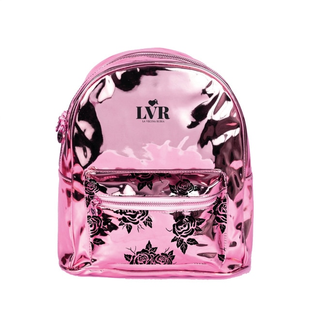 Mochila Urbana Rosas La Vecina Rubia Tantanfan Rosa.