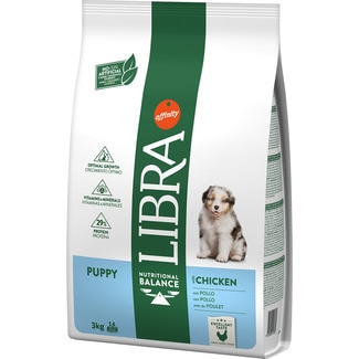 LIBRA Puppy food for puppies with chicken and rice bag 3 kg