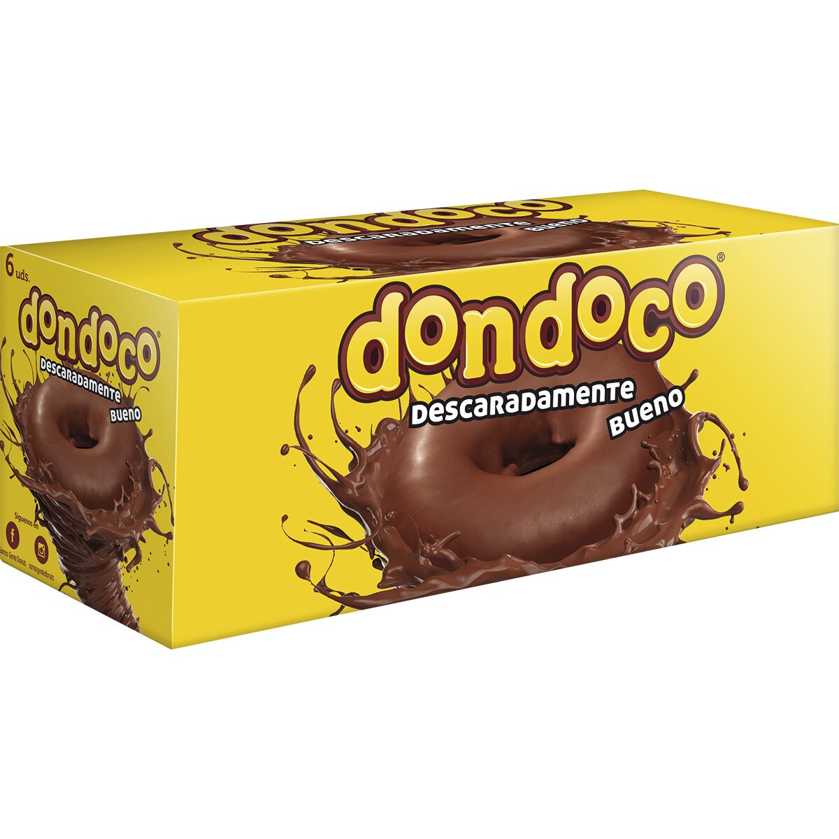 Chocolate coated donuts box 6 units · DON COCO · Supermercado El Corte