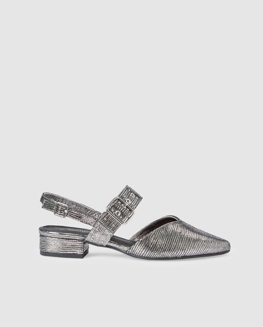 cheap silver flat shoes