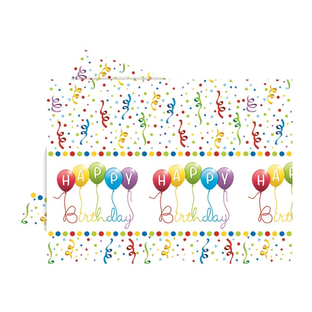 Liragram - Mantel plástico Streamer Birthday.
