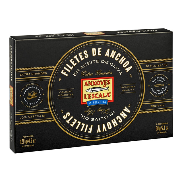 Filetes de anchoa en aceite de oliva Anxoves L'Escala