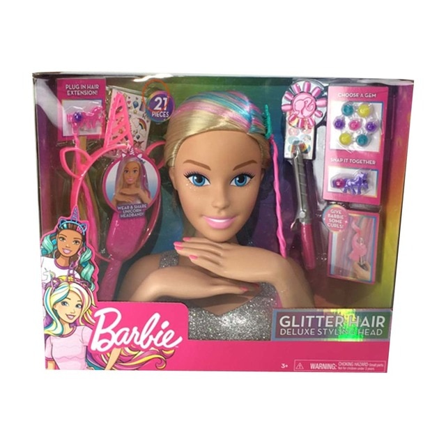 cabeza de barbie para peinar y maquillar precio