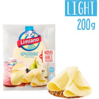Limiano Queijo Flamengo Light -50% Gordura em Fatias embalagem 200 g