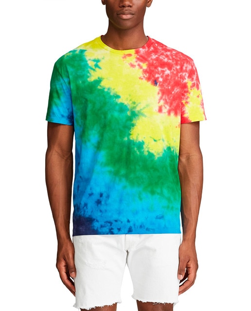 t shirt multicolore homme