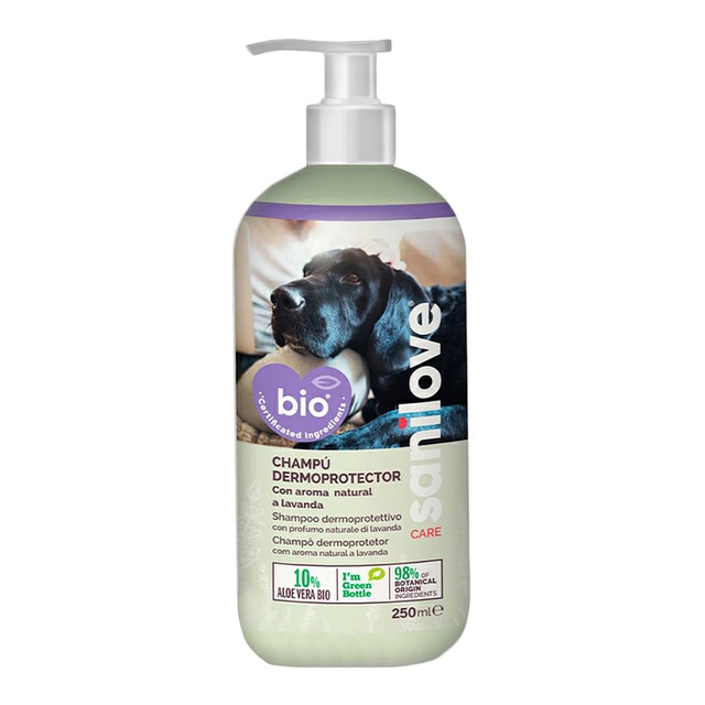 Sanilove – Champú dermoprotector para perros adultos Bio Sanilove 250 ml.