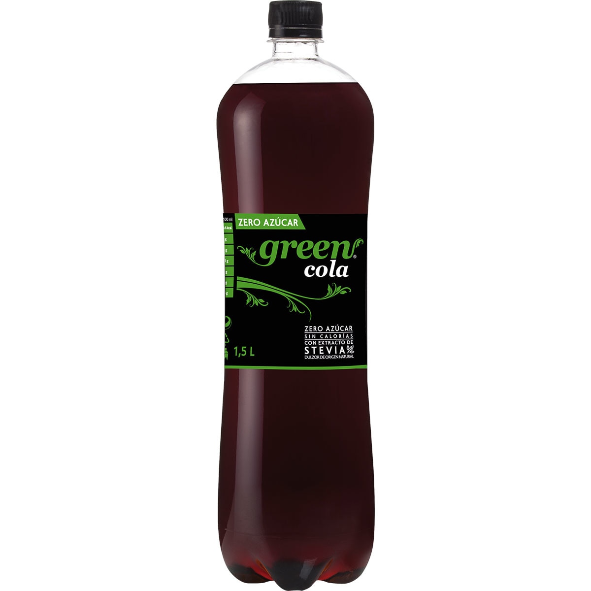 Buy Cola soft drink with Stevia extract, 0 sugar, 0 preservatives bottle 1,5 l · GREEN COLA
