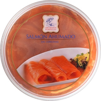 AHUMADOS DOMINGUEZ salmón ahumado en lonchas tarrina 350 g