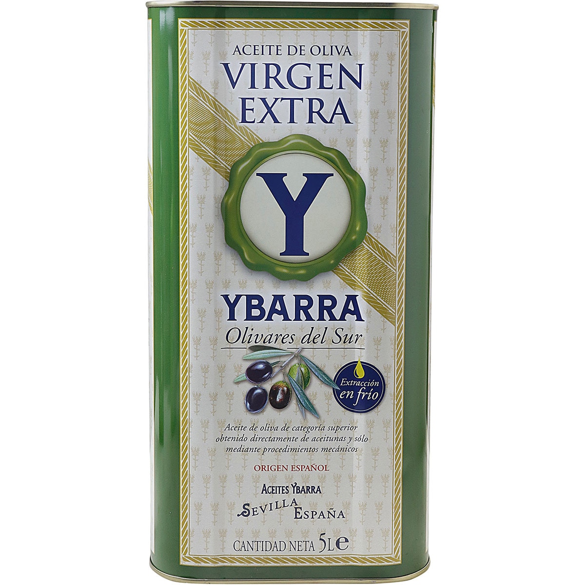 Buy Extra virgin olive oil tin 5 l · YBARRA · Supermercado El Corte Inglés