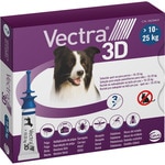 3D pipetas desparasitantes para perros medianos 10-25 kg caja 3 unidades 3,6 ml
