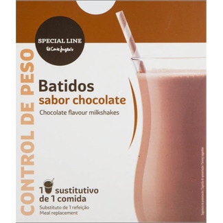 Special Line El Corte Inglés Batido Substituto de Refeição com Sabor a Chocolate 9 Unidades embalagem 270 g