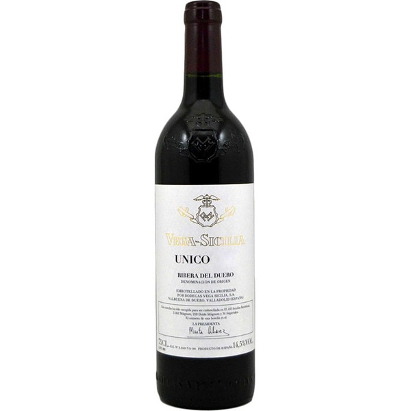 UNICO vino tinto reserva 2010 DO Ribera del Duero botella 75 cl