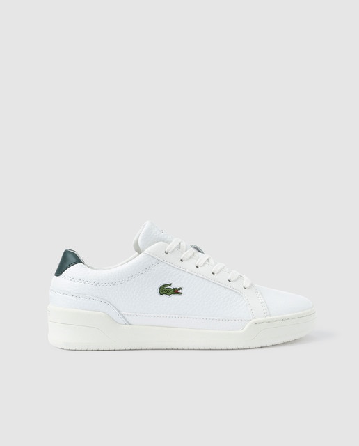 lacoste white leather trainers womens