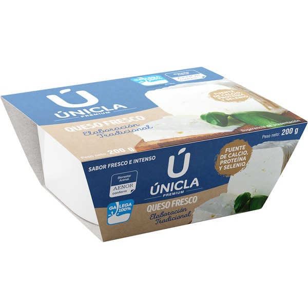 UNICLA queso fresco tradicional envase 200 g