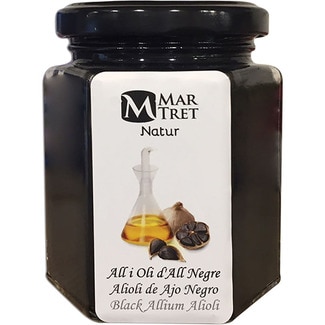 MAR-TRET Natur alioli de ajo negro frasco 165 g
