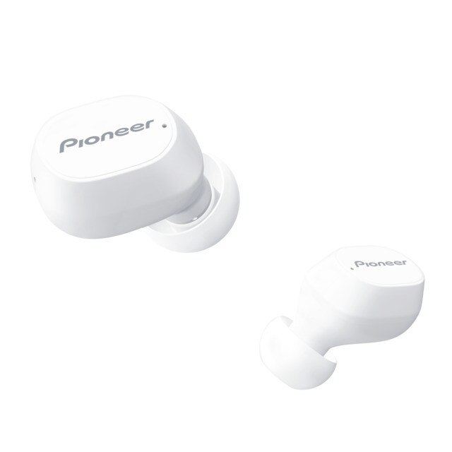 Pioneer SEC5TWB True Wireless white earbud headphones · Electronics
