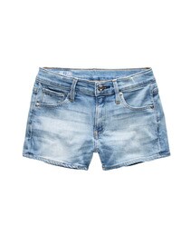pale blue denim shorts