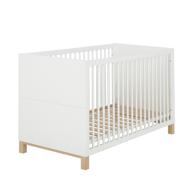 Cuna (70 x 140 cm.) Galipette Celeste blanco/castaño