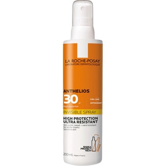 LA ROCHE POSAY protector solar Antihelios SPF30 para piel sensible ultra ligero spray 200 ml
