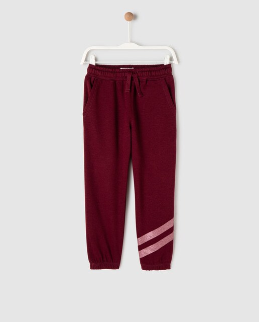 maroon tracksuit bottoms