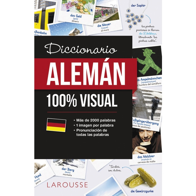 Diccionario de alemán 100% Visual (Tapa blanda con solapas)
