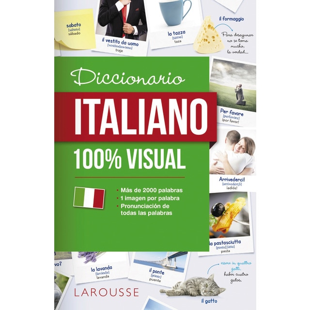 Diccionario de italiano 100% Visual (Tapa blanda con solapas)