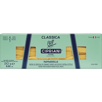CIPRIANI Pappardelle Bianchi extradünne italienische Eiernudeln Karton 250 g