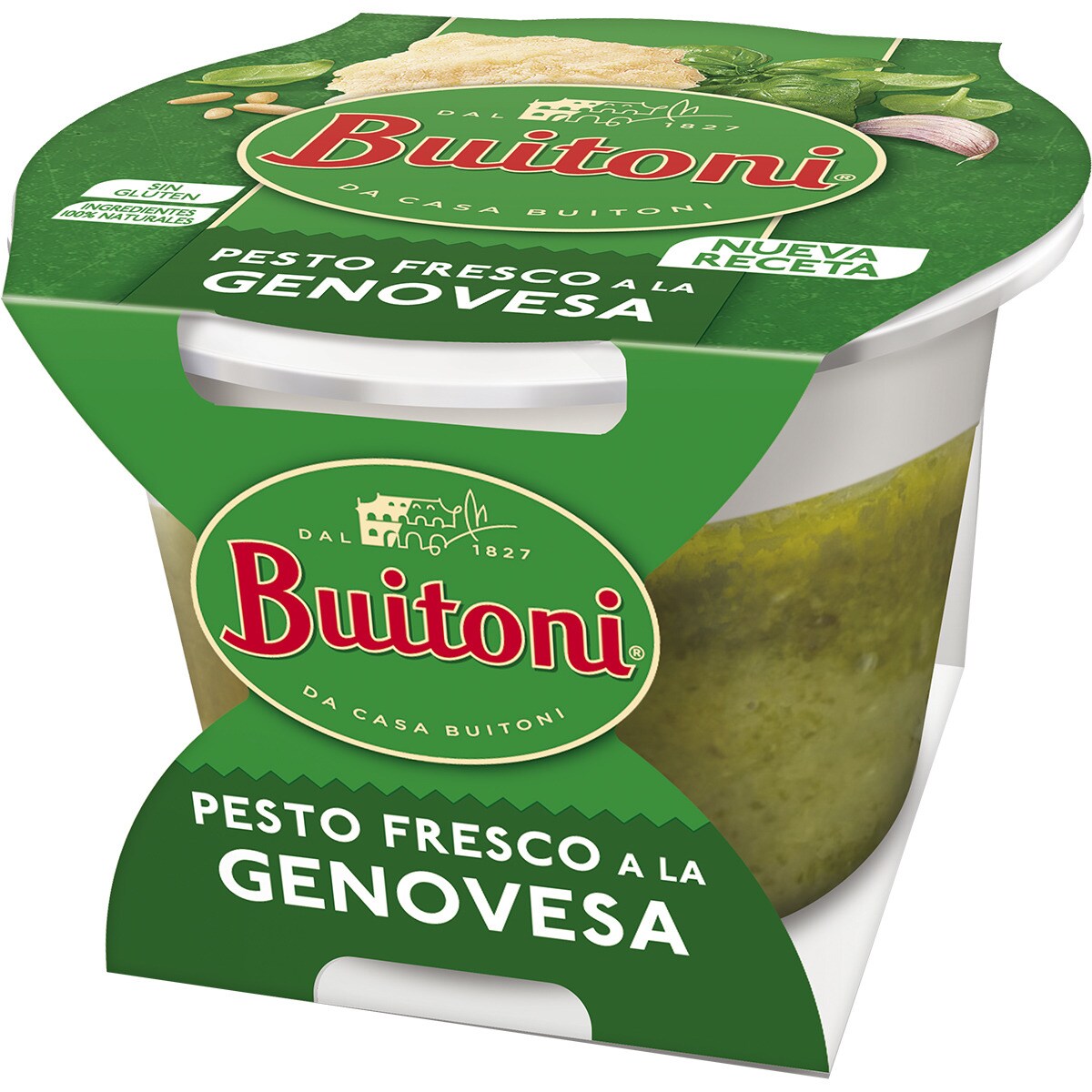 Frische Sauce Pesto a la Genovese glutenfrei Becher 130 g · BUITONI