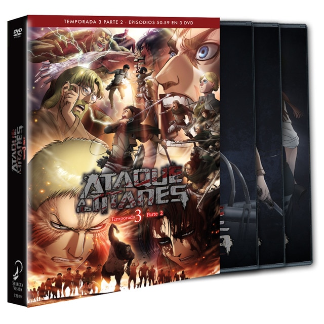 Ataque A los Titans Vol 1 Episodes 1-4 - Blu-Ray + DVD Spanish