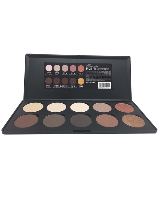 Paleta 10 sombras nude