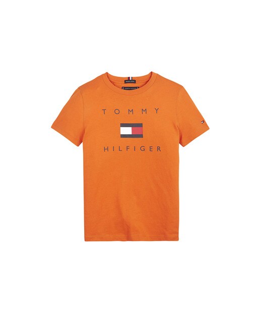 tommy hilfiger orange t shirt