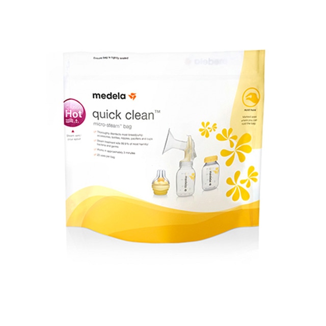 Bolsas para esterilizar en microondas Medela Quick Clean (5 unids.) blanco