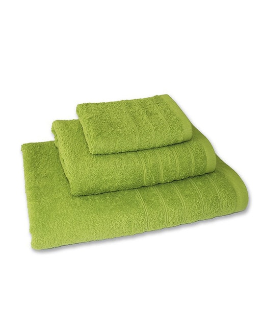 Juego toalla lisa 500 gramos verde