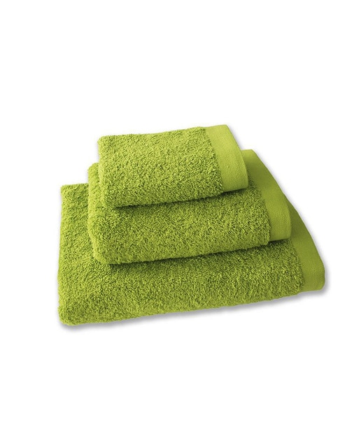 Juego toalla lisa 650 gramos verde